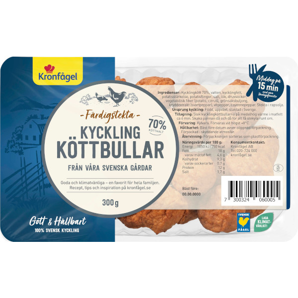 Kronfågel Kycklingköttbullar
