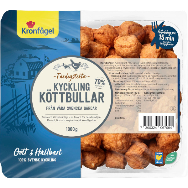 Kronfågel Kycklingköttbullar