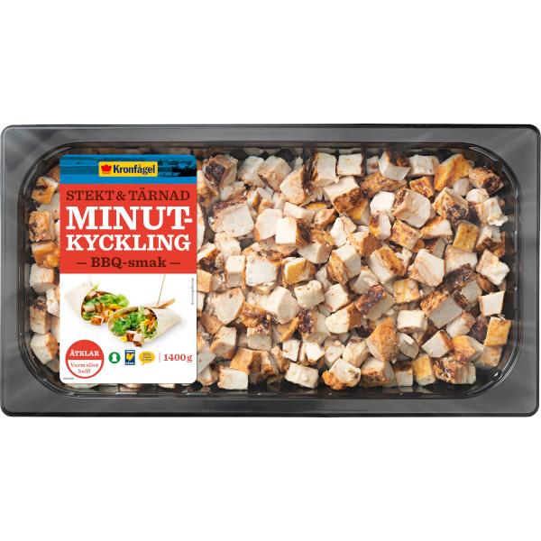 Kronfågel Minutkyckling Stekt & Tärnad BBQ