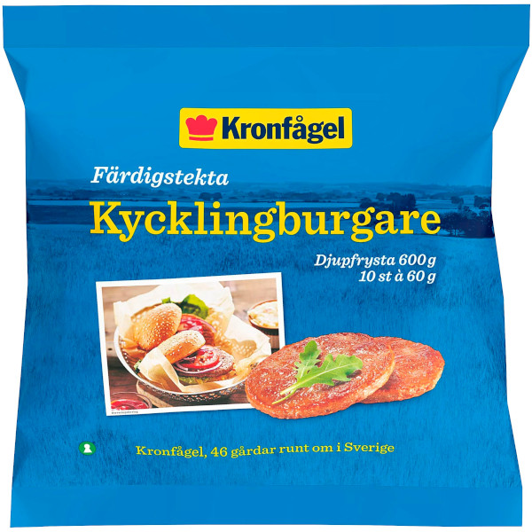 Kronfågel Kycklingburgare