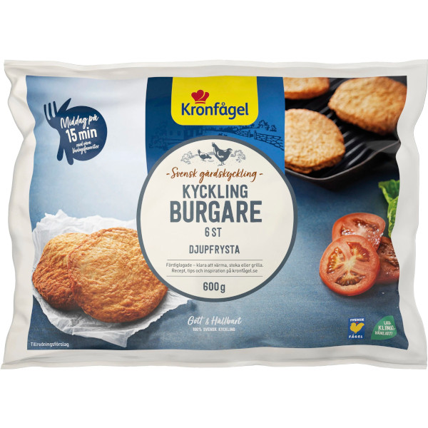 Kronfågel Kycklingburgare