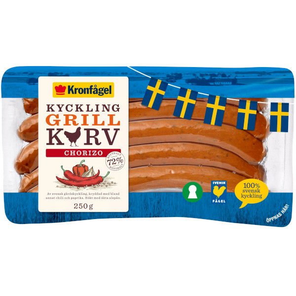 Kronfågel Kycklinggrillkorv Chorizo
