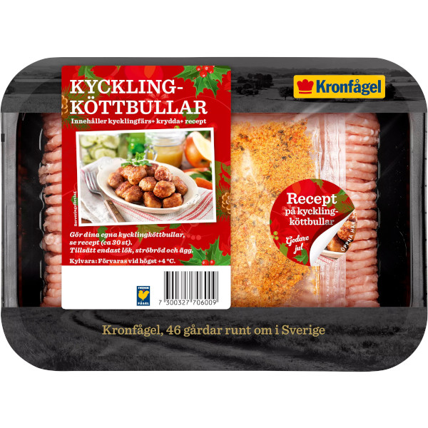 Kronfågel Kycklingfärs Kycklingköttbullar