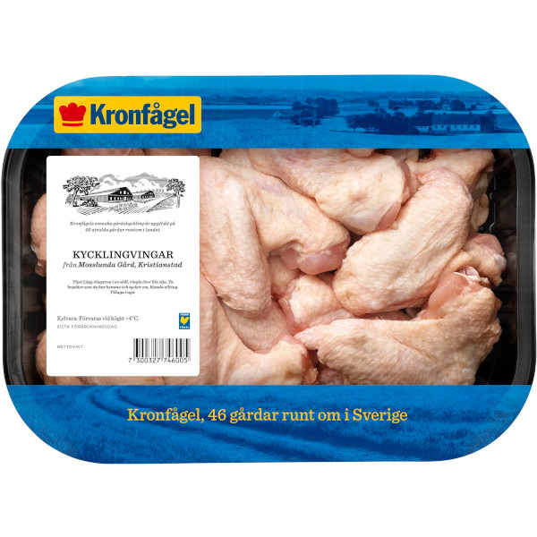 Kronfågel Kycklingvingar