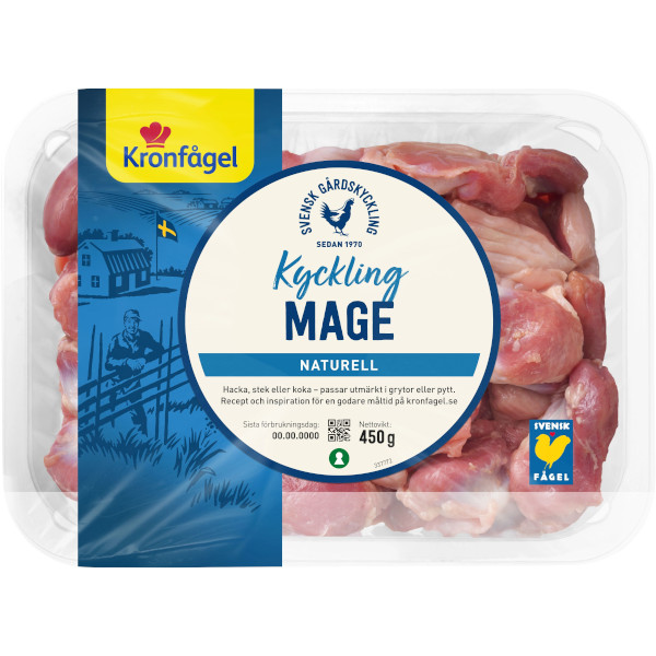 Kronfågel Kycklingmage