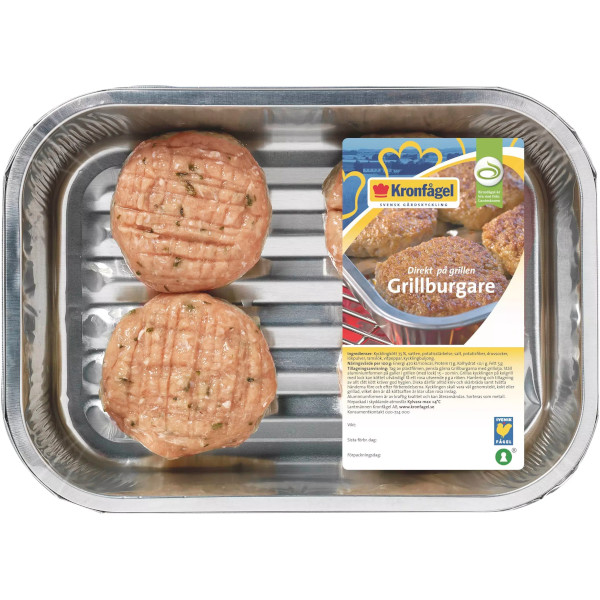 Kronfågel Grillburgare Kyckling