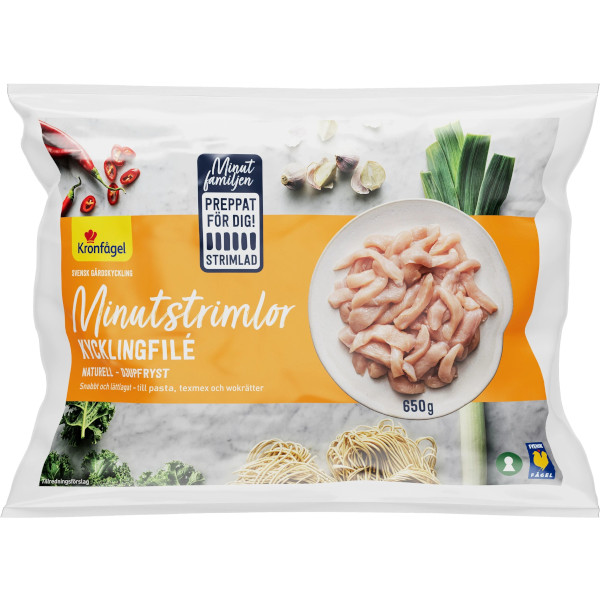 Kronfågel Kycklingfilé Minutstrimlor