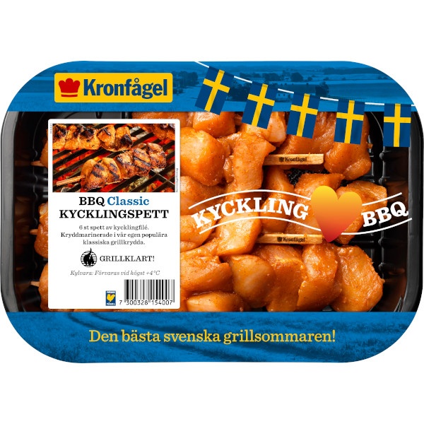 Kronfågel Kycklingspett BBQ Classic