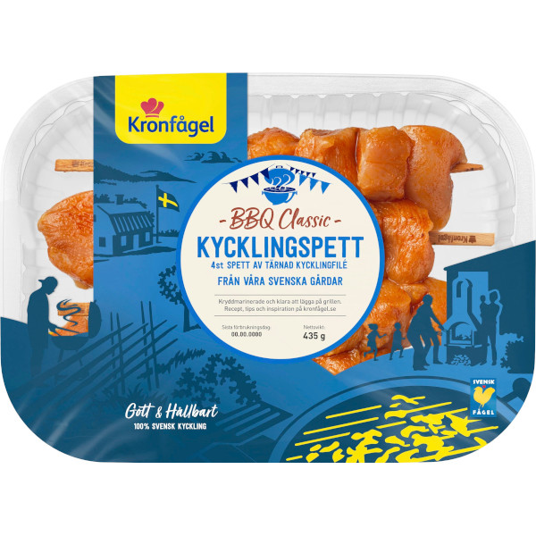 Kronfågel Kycklingspett BBQ Classic