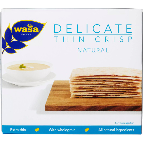 Wasa Knäckebröd Delicate Thin Crisp Natural