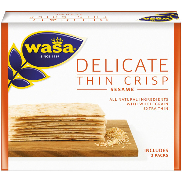Wasa Knäckebröd Delicate Thin Crisp Sesame