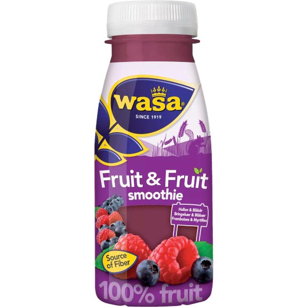 Wasa Smoothie Fruit & Fruit Hallon/Blåbär