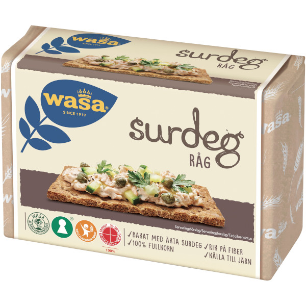 Wasa Knäckebröd Surdeg Råg