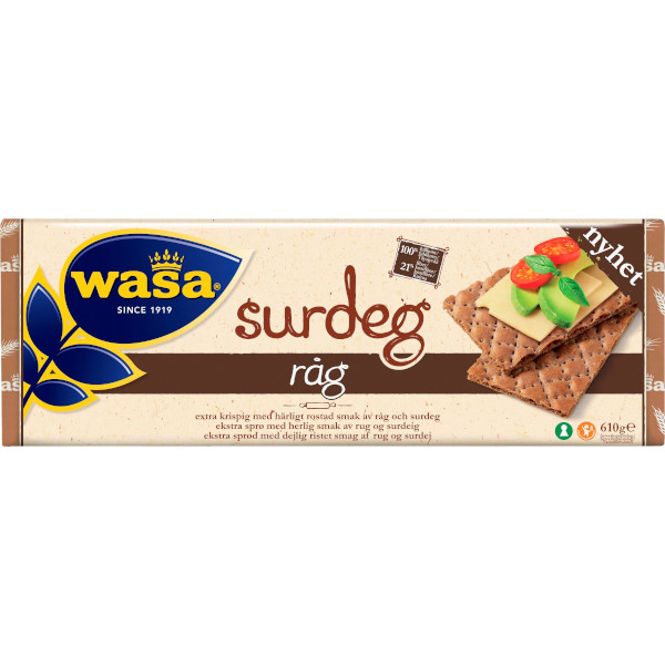 Wasa Knäckebröd Surdeg Råg