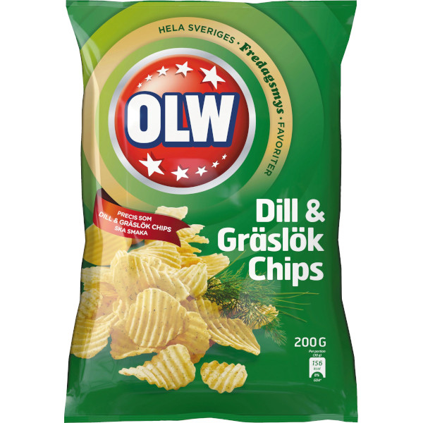 OLW Chips Dill & Gräslök