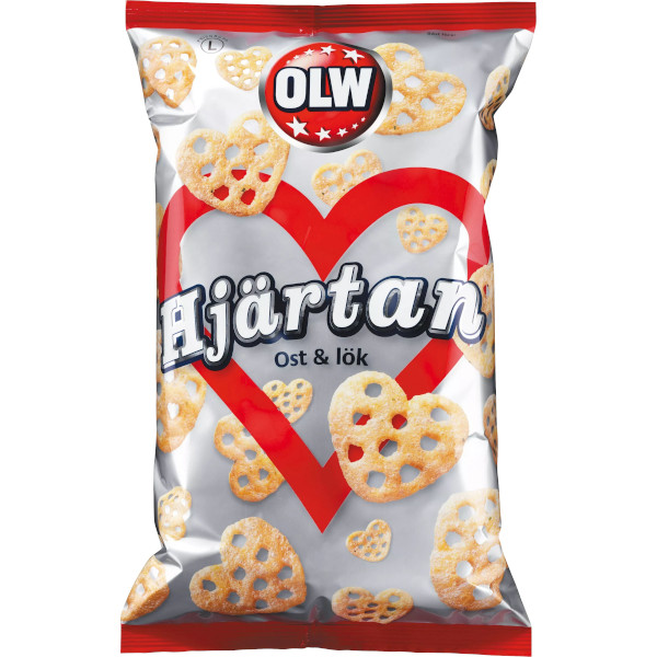 OLW Hjärtan Ost & Lök