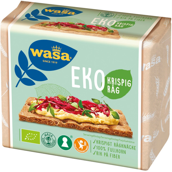 Wasa Knäckebröd Eko Krispig Råg