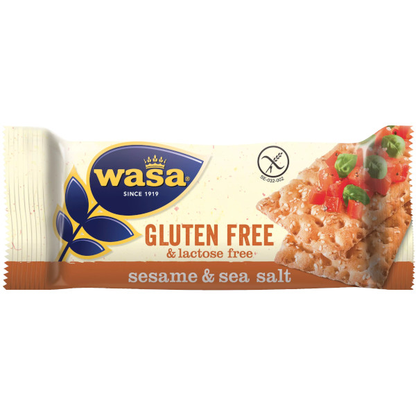 Wasa Knäckebröd Laktosfri & Glutenfri Sesam & Havssalt