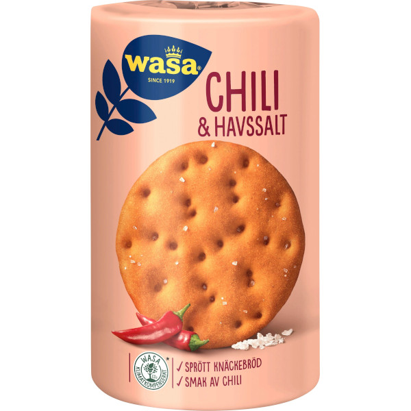 Wasa Knäckebröd Runda Chili & Havssalt
