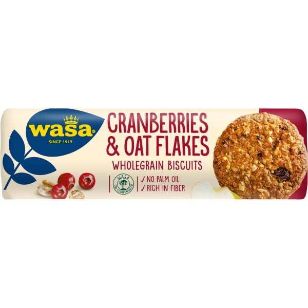 Wasa Fullkornskakor Cranberries & Oat Flakes