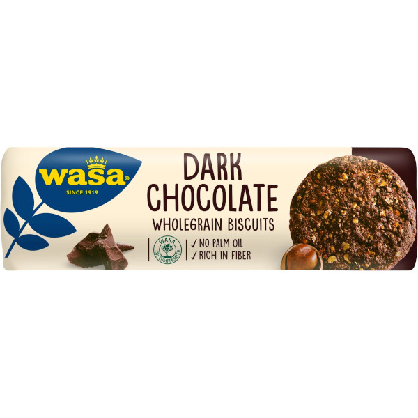 Wasa Fullkornskakor Dark Chocolate