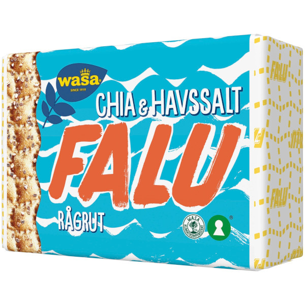 Wasa Knäckebröd Falu Rågrut Chia & Havssalt