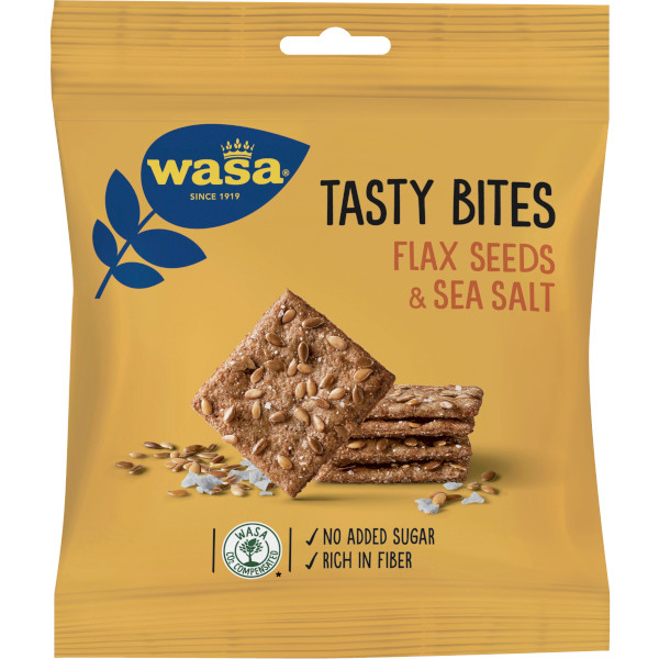 Wasa Tasty Bites Flax Seeds & Sea Salt