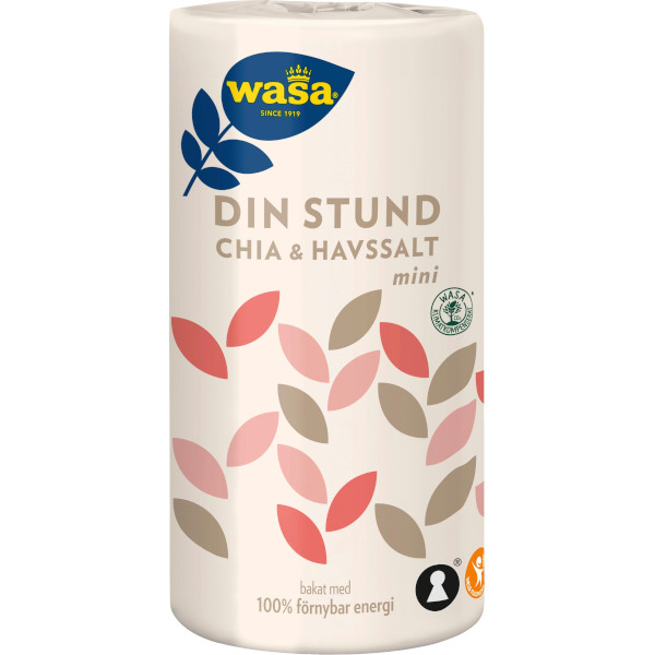 Wasa Knäckebröd Din Stund Chia & Havssalt Mini
