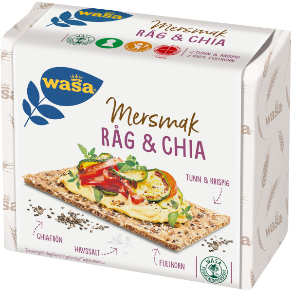 Wasa Knäckebröd Mersmak Råg & Chia