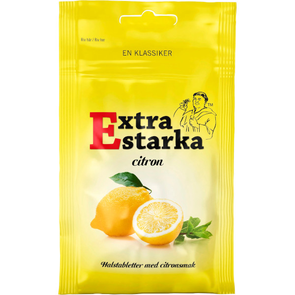 Extra Starka Halstabletter Citron