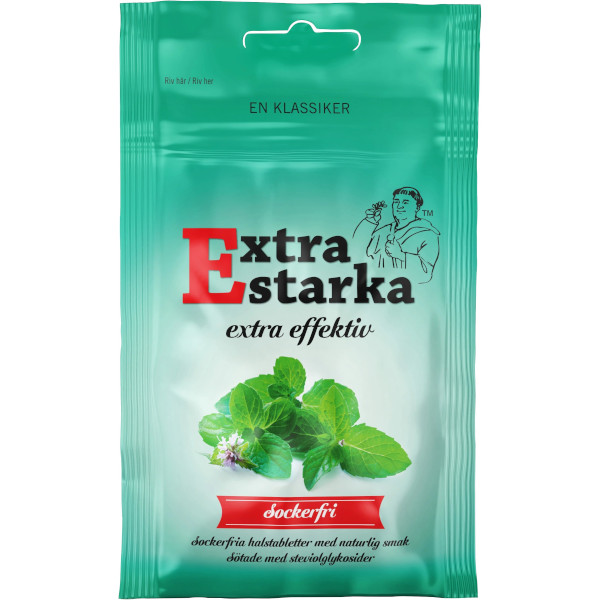 Extra Starka Halstabletter Extra Effektiv Sockerfri