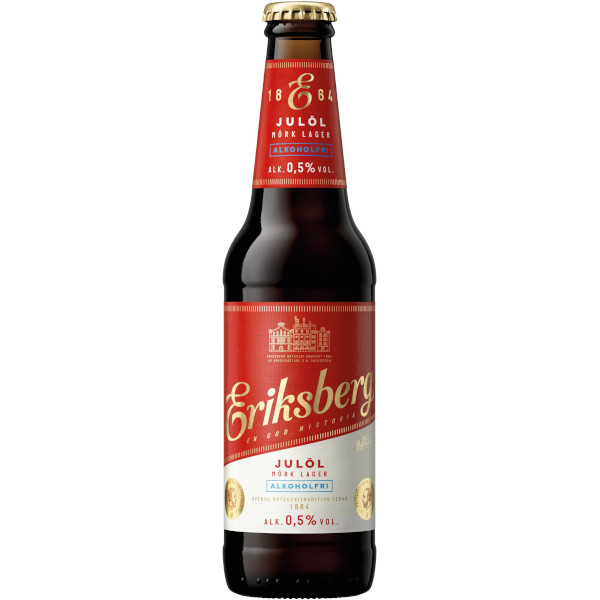 Eriksberg Julöl Mörk Lager Alkoholfri 0,5%