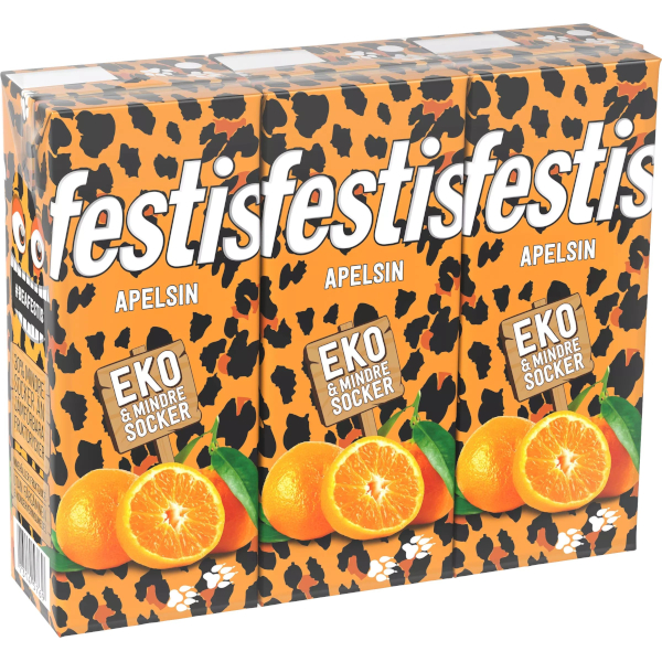 Festis Stilldrink Apelsin Eko