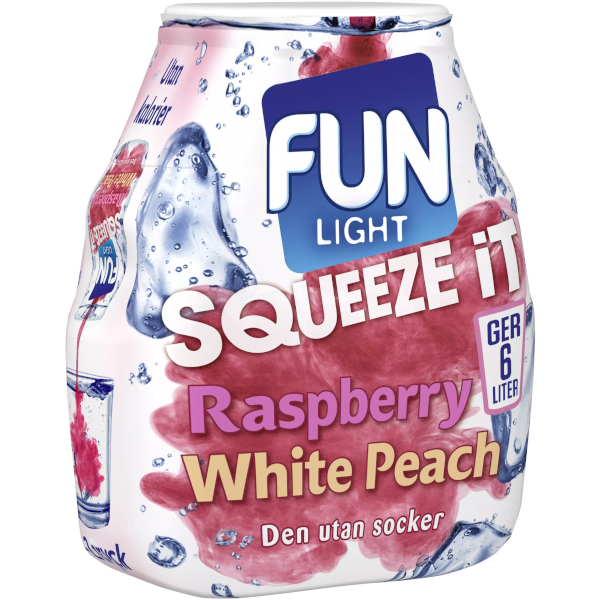FUN Light Saftkoncentrat Squeeze It Raspberry/White Peach