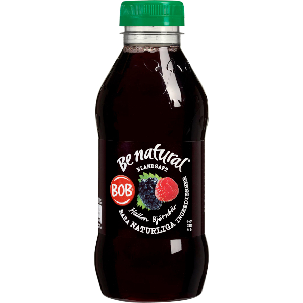 BOB Blandsaft Be Natural Hallon/Björnbär