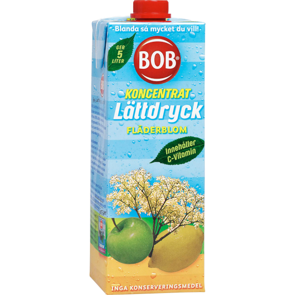 BOB Lättdryck Koncentrat Fläderblom