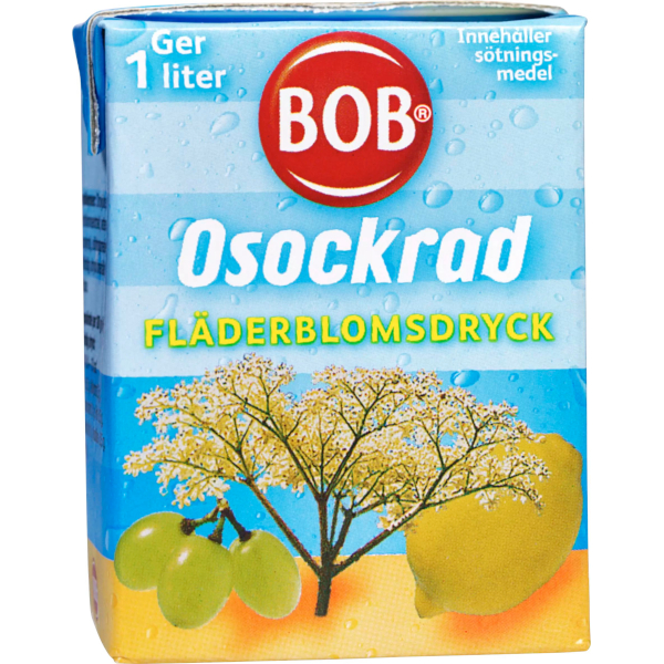 BOB Fläderblomsdryck Koncentrat Osockrad