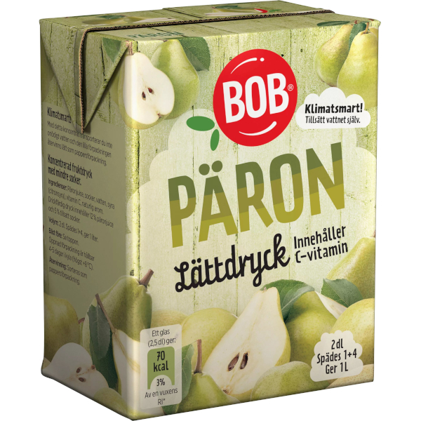 BOB Lättdryck Koncentrat Päron