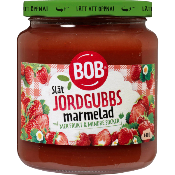 BOB Jordgubbsmarmelad Slät