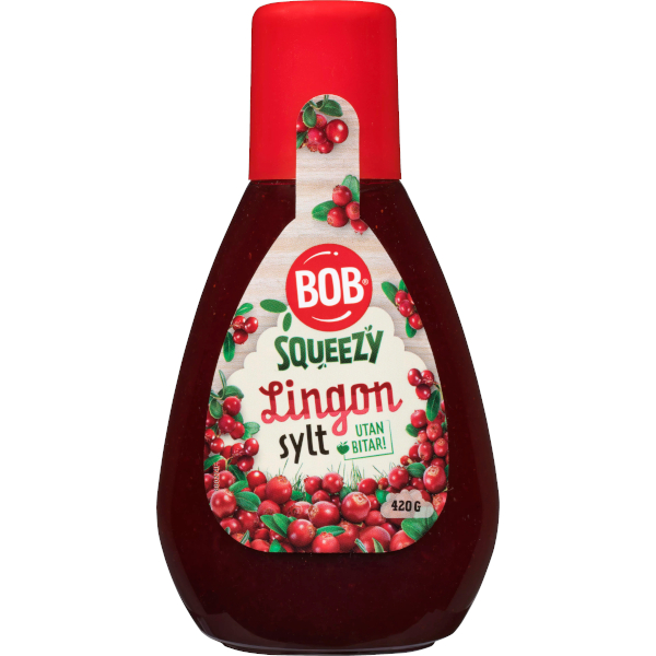 BOB Lingonsylt Squeezy