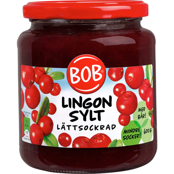 BOB Lingonsylt Lättsockrad