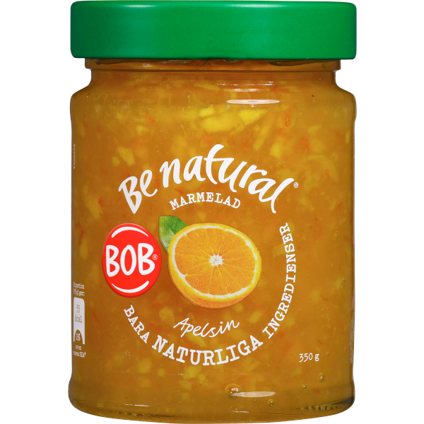 BOB Marmelad Be Natural Apelsin