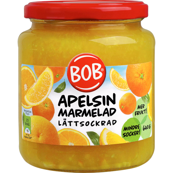 BOB Apelsinmarmelad Lättsockrad