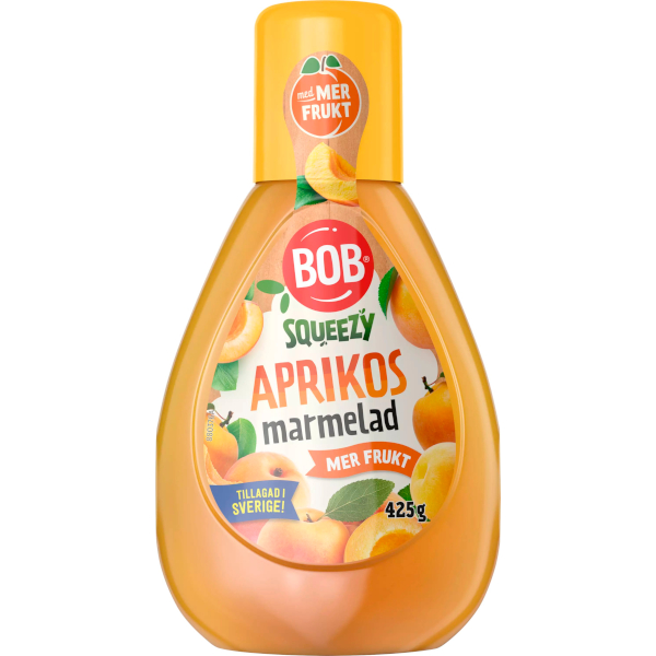BOB Aprikosmarmelad Squeezy