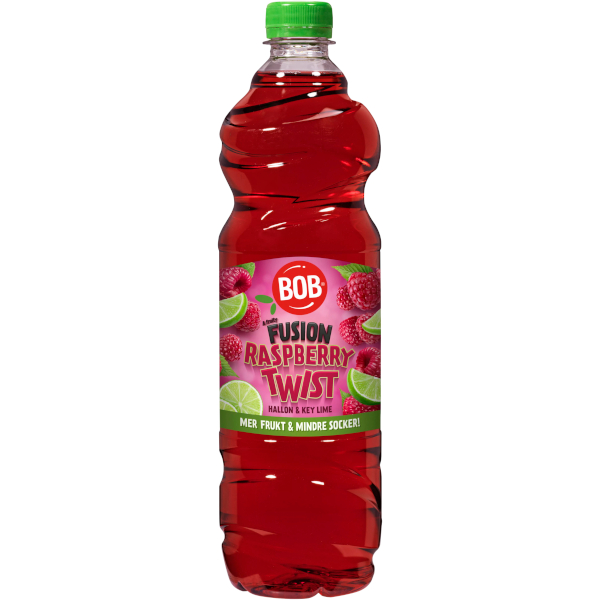 BOB Saft Fusion Raspberry Twist Hallon & Key Lime
