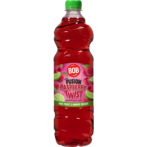 BOB Saft Fusion Raspberry Twist Hallon & Key Lime