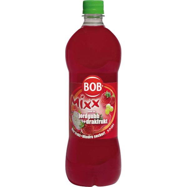 BOB Saft Mixx Jordgubb & Drakfrukt