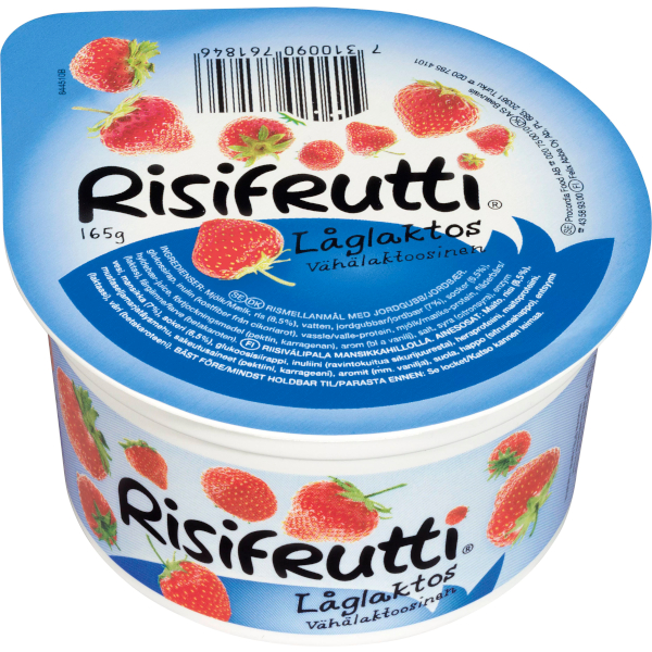 Risifrutti Mellanmål Jordgubb Låglaktos