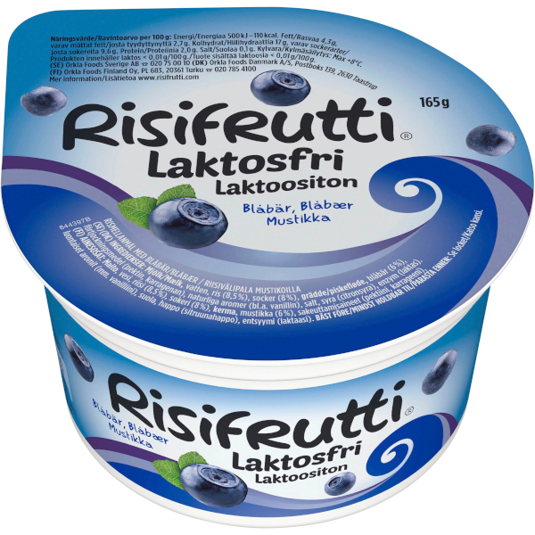 Risifrutti Mellanmål Blåbär Laktosfri