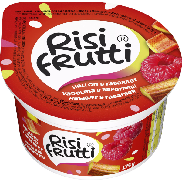 Risifrutti Mellanmål Hallon & Rabarber